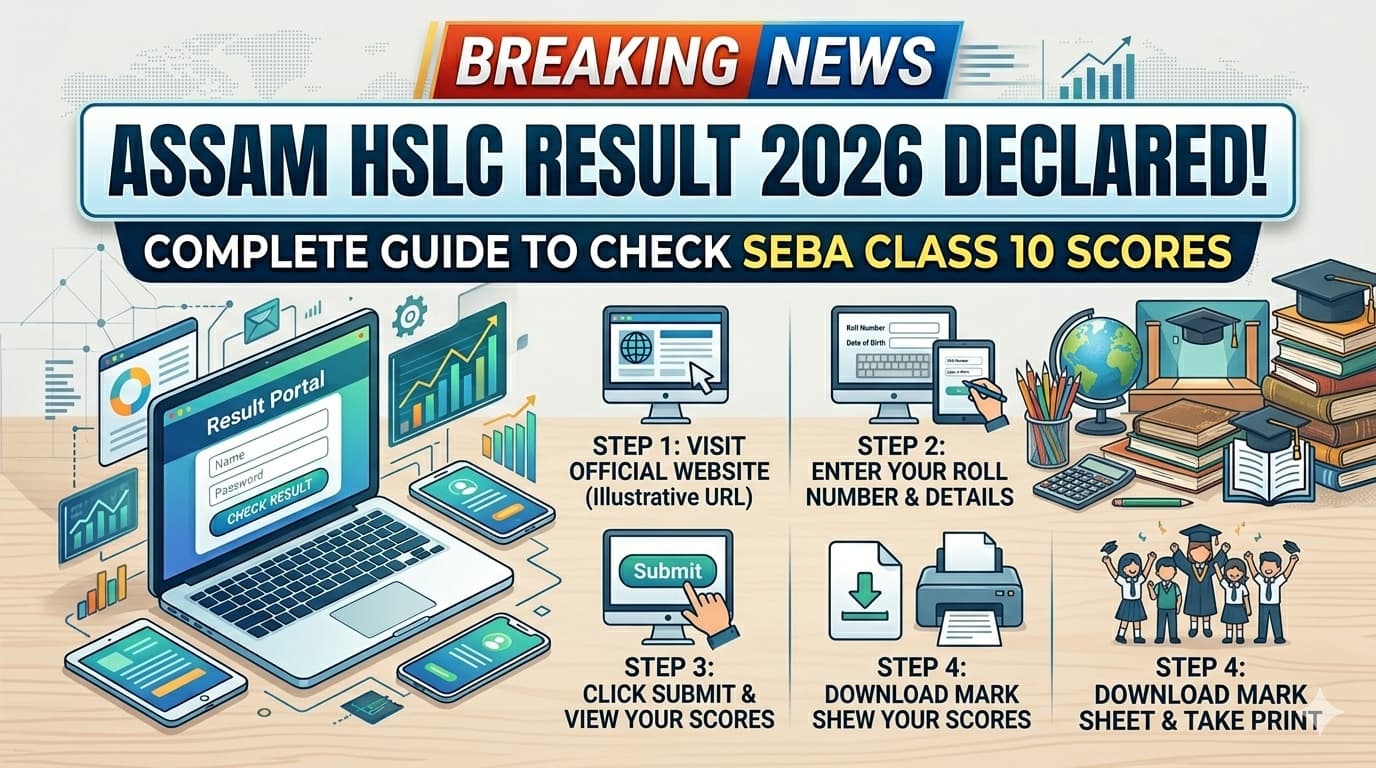 Assam HSLC Result 2026 Declared: Complete Guide to Check SEBA Class 10 Scores