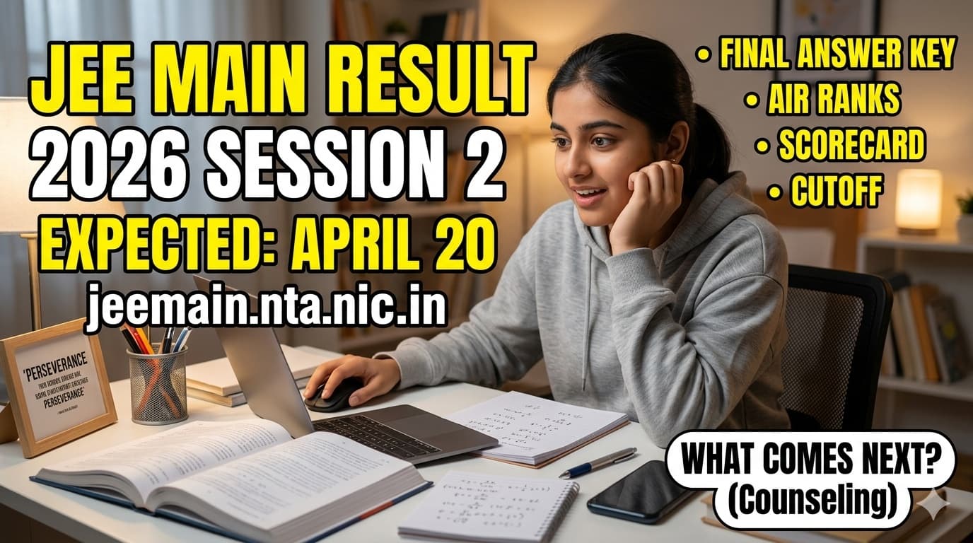 JEE Main Result 2026 Session 2 Expected on April 20 at jeemain.nta.nic.in: Final Answer Key, AIR Ranks, Scorecard Download, Cutoff and What Comes Next