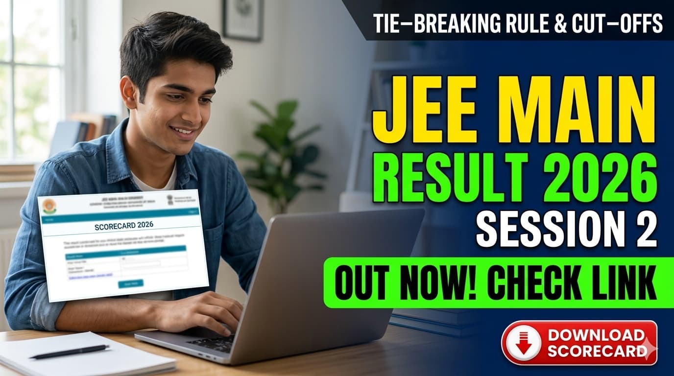 JEE Main Result 2026 Session 2 Released: Direct Link to Download NTA Scorecards