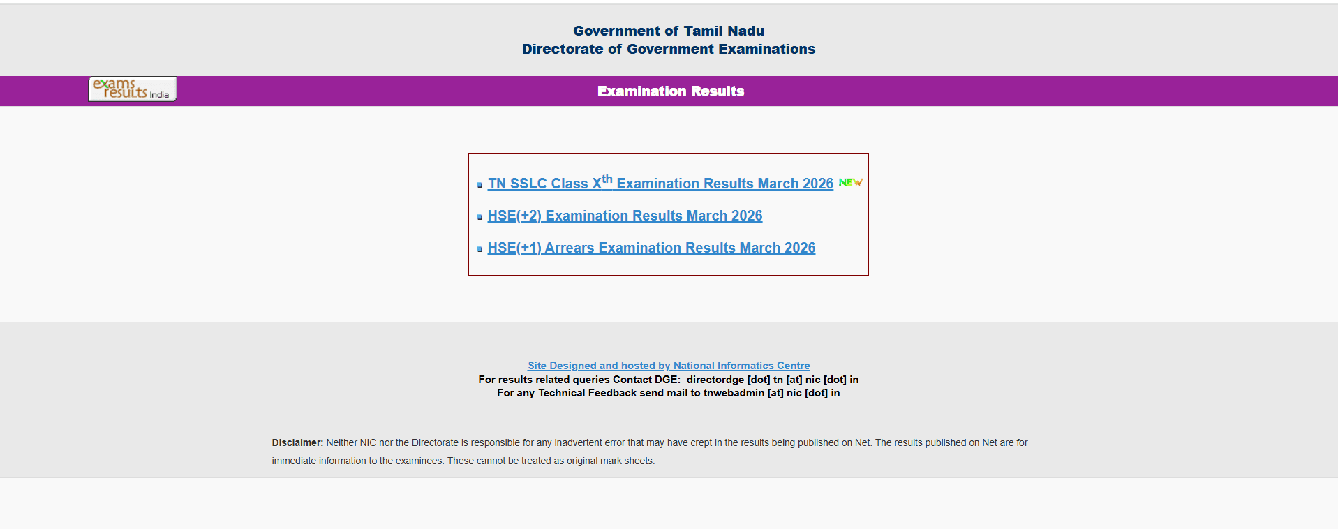 Tamil Nadu SSLC 10th Result 2026 DECLARED at tnresults.nic.in: TN 10th Class 11 Result Out at 9:30 AM on May 20 - Pass Percentage, Toppers, DigiLocker, UMANG Steps