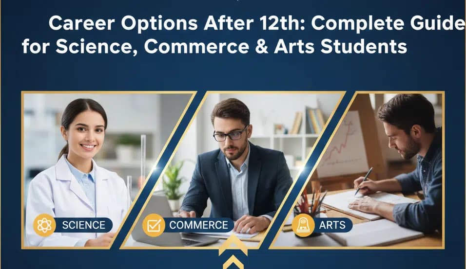 Career Options After 12th: Complete Guide for Science, Commerce & Arts Students