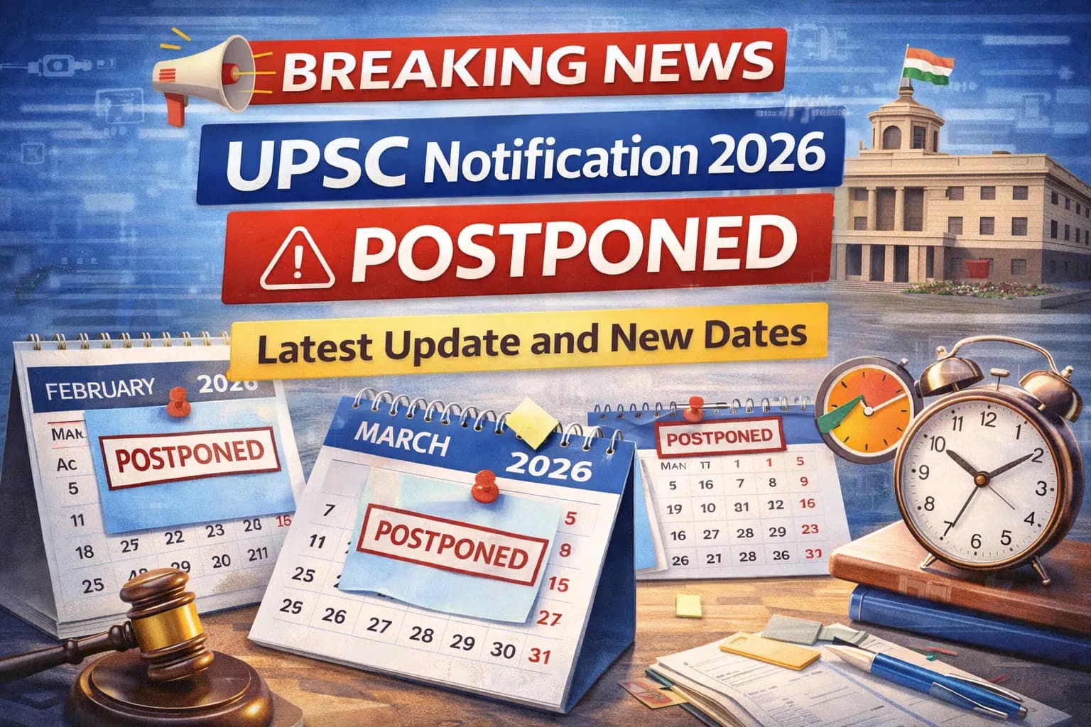 UPSC Notification 2026 Postponed: Latest Update and New Dates