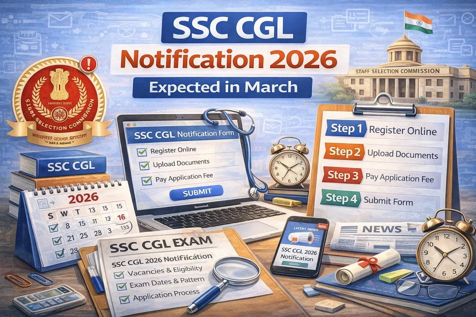 SSC CGL Notification 2026 Expected in March: Complete Details