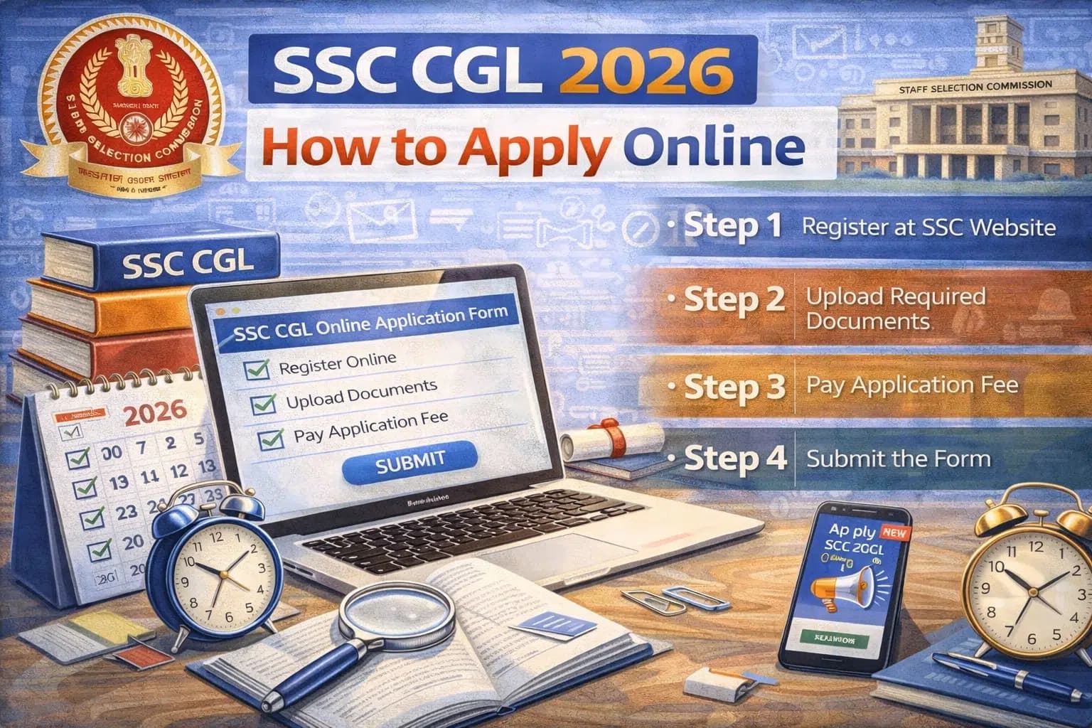 How to Apply SSC CGL 2026 Online