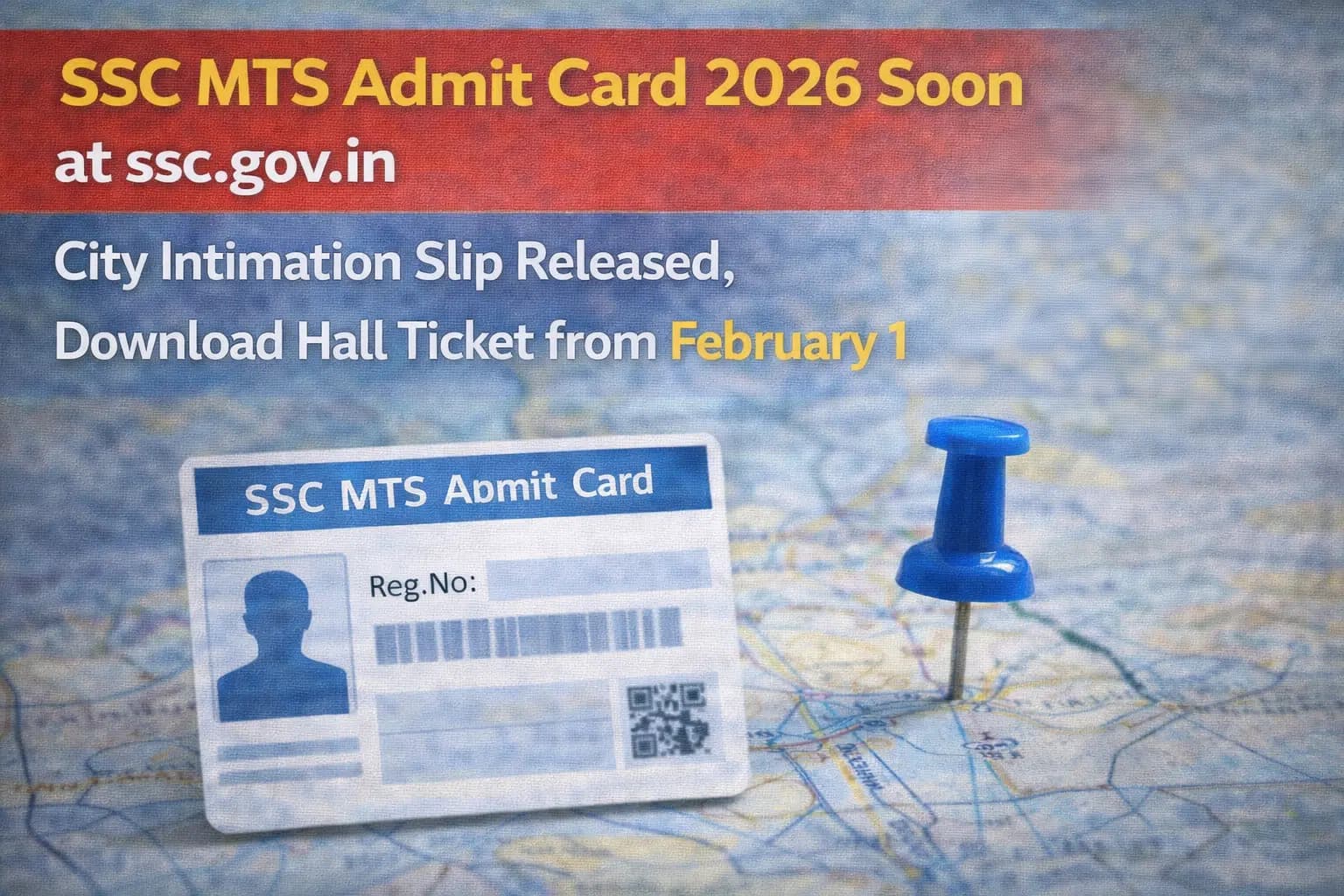 SSC MTS Admit Card 2026 Soon at ssc.gov.in - City Intimation Slip Released, Download Hall Ticket from February 1