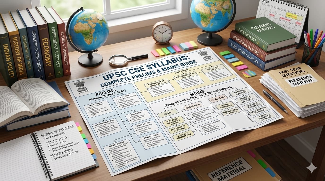 UPSC CSE Syllabus: Complete Prelims and Mains Guide with All Subjects and Topics