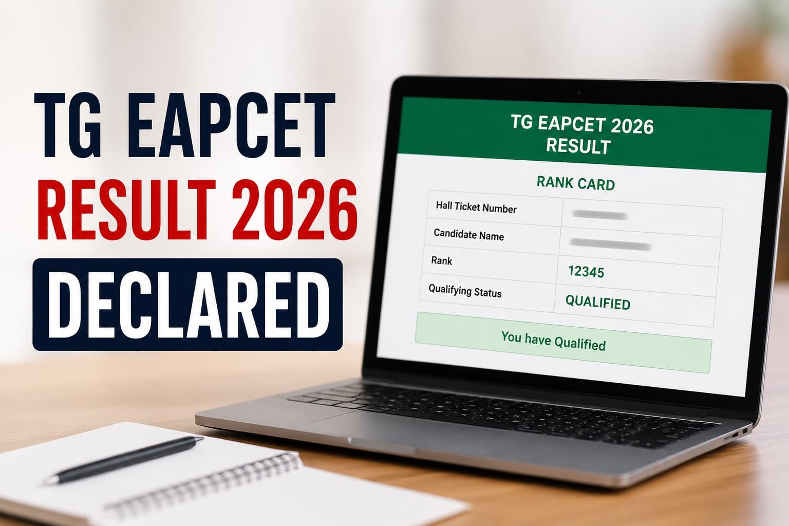 TG EAPCET Result 2026 DECLARED at eapcet.tgche.ac.in: TS EAMCET 2026 Rank Card OUT - M Rushi Secures Rank 1, 77.25% Qualify, Download Steps, Manabadi Link and Counselling Details