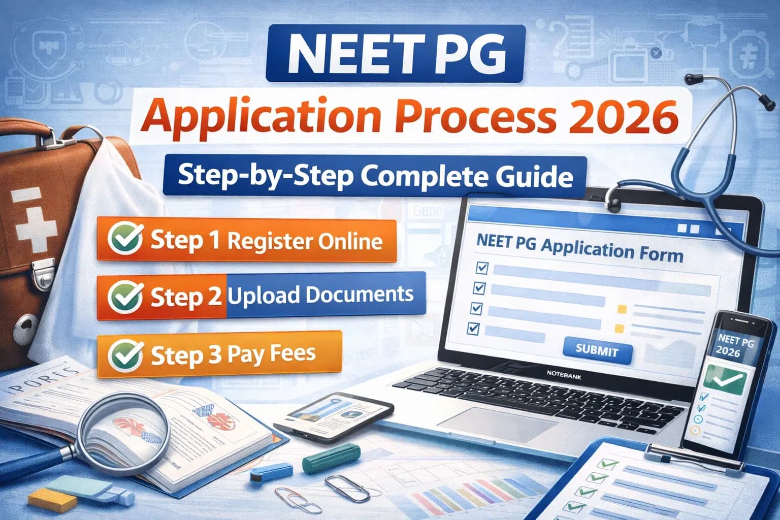 NEET PG Application Process 2026: Step-by-Step Complete Guide