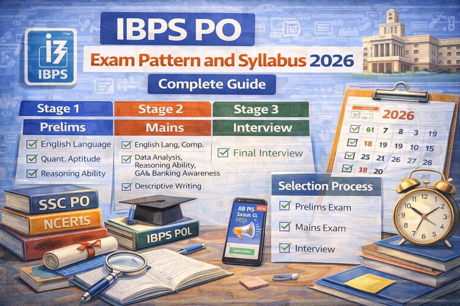 IBPS PO Exam Pattern and Syllabus 2026: Complete Guide